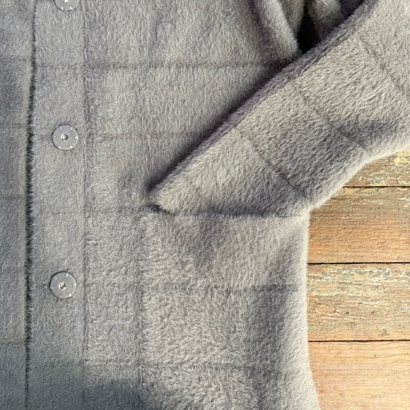 J.Mclaughlin Womens Tripp Button Up Fuzzy Sweater Coat ~ Size Medium 🧡🍄 - Picture 8 of 9